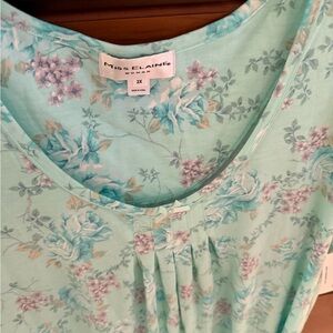 Miss Elaine Floral Nightgown, Short Sleeve NWT 2X